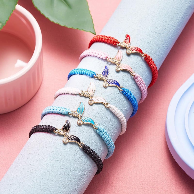 DS 4PCS String beads Charm Bracelets for Teen Girls Dainty cute cartoon Butterfly Daisy Eternal flower Beads Bracelets set for woman and girls Adjustable Stretch bracelet birthday Gift For Friends - Image 3